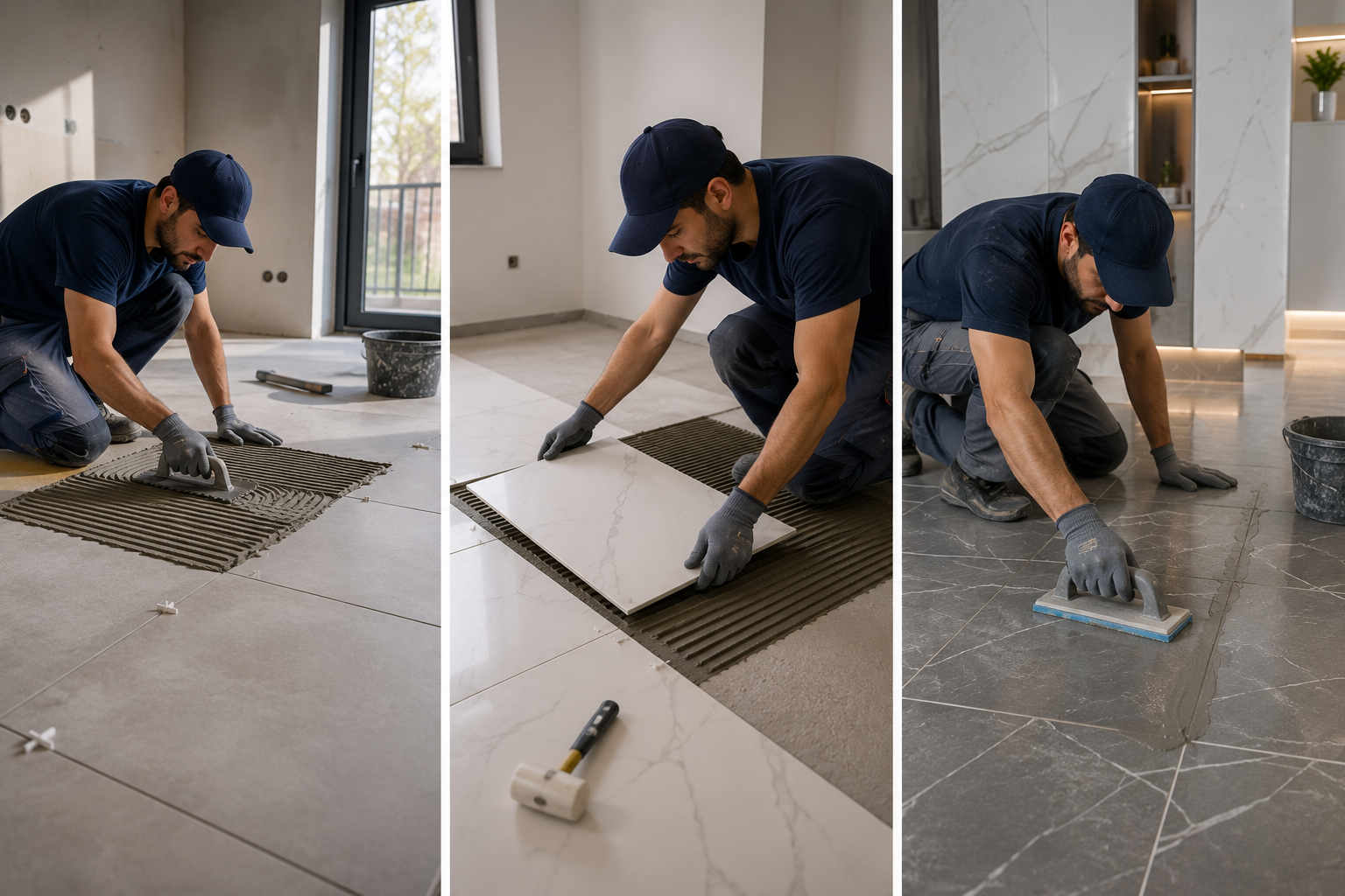 Carreleur professionnel réalisant des travaux de carrelage à Tanger
